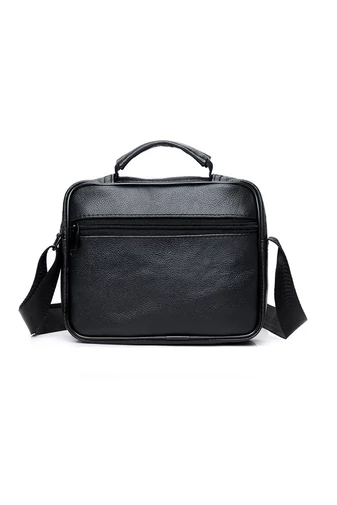 Čierna pánska crossbody taška Bonluo z pravej kože Veľkosť (18*21*10cm)