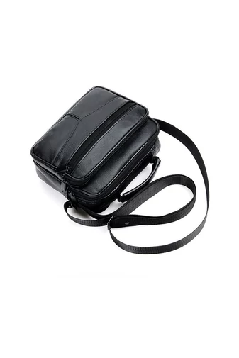 Čierna pánska crossbody taška Bonluo z pravej kože Veľkosť (18*21*10cm)