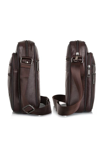 Čierna pánska crossbody taška Bonluo z pravej kože Veľkosť (23*19*7cm)