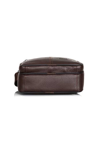 Čierna pánska crossbody taška Bonluo z pravej kože Veľkosť (23*19*7cm)
