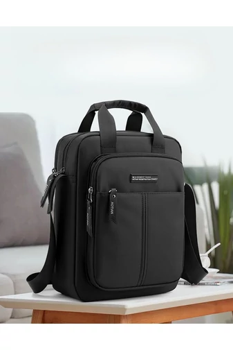 Čierna nepremokavá crossbody taška Bonluo veľkosť (32*25*13cm)