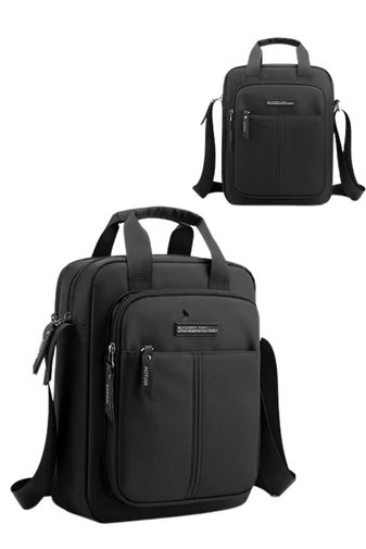 Čierna nepremokavá crossbody taška Bonluo veľkosť (32*25*13cm)