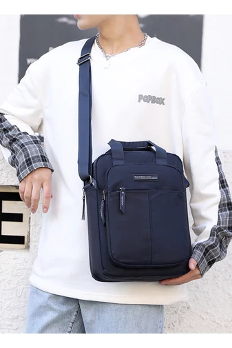 Tmavomodrá nepremokavá crossbody taška Bonluo veľkosť (32*25*13cm)