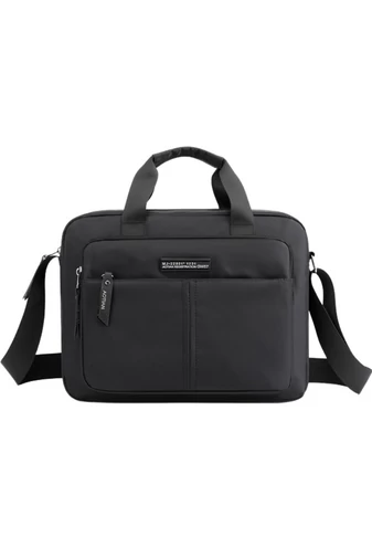 Čierna taška na notebook a crossbody taška Bonluo vyrobená z nepremokavého materiálu Malá veľkosť (25*32*12 cm)