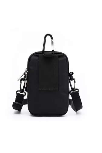 Čierna Crossbody taška Bonluo Unisex vyrobená z vodotesného materiálu Veľkosť (18*10*6cm)