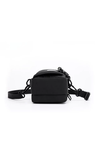 Čierna Crossbody taška Bonluo Unisex vyrobená z vodotesného materiálu Veľkosť (18*10*6cm)