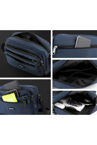 Zelená crossbody taška Bonluo pre mužov vyrobená z vodotesného materiálu Veľkosť (18*24*11cm)