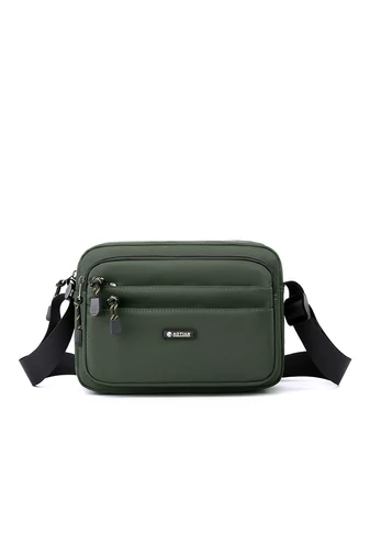 Zelená crossbody taška Bonluo pre mužov vyrobená z vodotesného materiálu Veľkosť (18*24*11cm)