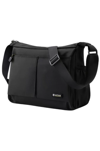 Tmavomodrá crossbody taška Bonluo pre mužov vyrobená z vodotesného materiálu Veľkosť (25*33*13cm)