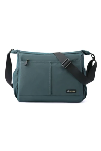 Zelená crossbody taška Bonluo pre mužov vyrobená z vodotesného materiálu Veľkosť (25*33*13cm)