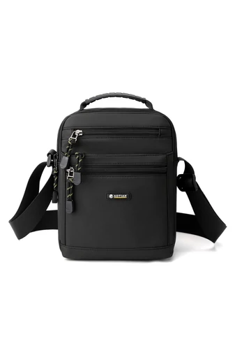 Čierna pánska Crossbody taška Bonluo z nepremokavého materiálu Veľkosť (25*21*8cm)