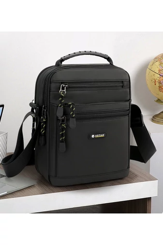 Čierna pánska Crossbody taška Bonluo z nepremokavého materiálu Veľkosť (25*21*8cm)