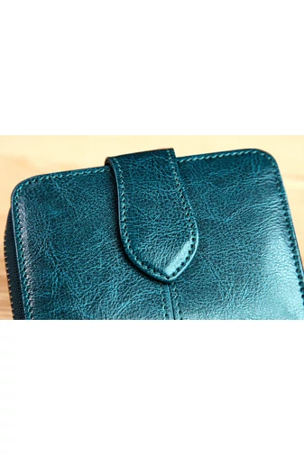 Dámska vínovočervená mini peňaženka Bonluo z prírodnej kože (11*10*3cm)