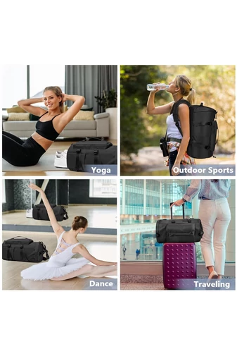 Bonluo sivá cestovná taška / batoh znepremokavého materiálu, rozmery Wizzair (40*30*20cm) prémiová kvalita