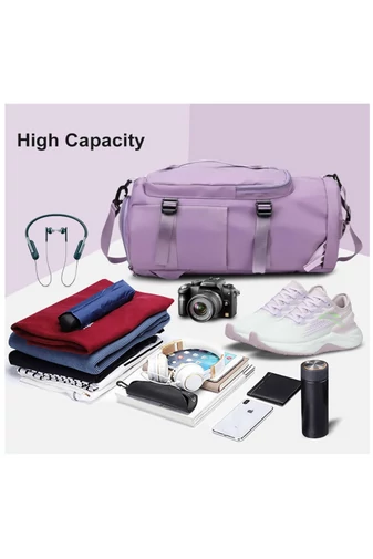 Bonluo fialová cestovná taška / batoh z nepremokavého materiálu, rozmery Wizzair (40*30*20cm) prémiová kvalita