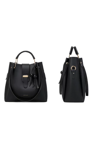 Bonluo súprava čiernych kabeliek - cez rameno, crossbody a príležitostná (3ks)