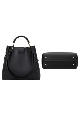 Bonluo súprava čiernych kabeliek - cez rameno, crossbody a príležitostná (3ks)