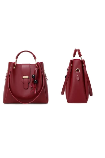 Bonluo súprava vínovočervených kabeliek - cez rameno, crossbody a príležitostná (3ks)