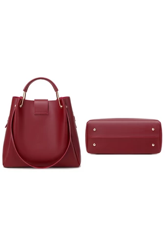 Bonluo súprava vínovočervených kabeliek - cez rameno, crossbody a príležitostná (3ks)