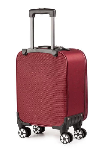 Leonardo Davinci vínový kufor s mäkkými stenami s možnosťou rozšírenia priestoru Veľkosť Wizzair 40*30*20cm