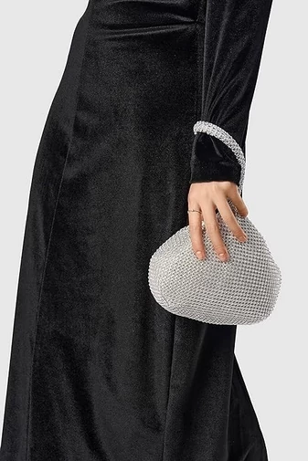 Elegantná malá strieborná kabelka Bonluo