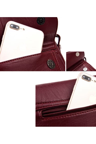 Maslová Crossbody kabelka z ekologickej kože Veľkosť 21*25*12cm