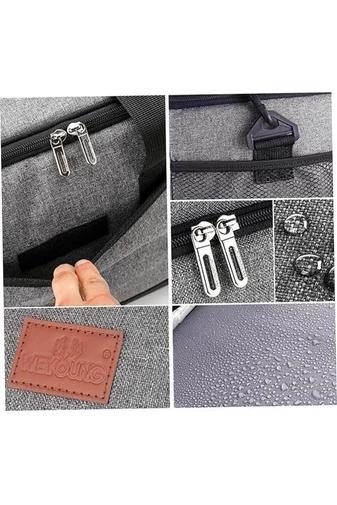 Sivá termoizolačná taška Bonluo vyrobená z vodotesného materiálu Veľkosť 31*42*28cm