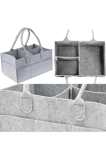 Sivý organizér/taška na plienky Veľkosť 18*33*23cm Bonluo