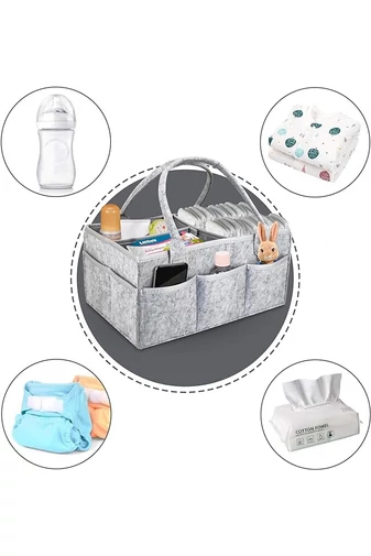 Sivý organizér/taška na plienky Veľkosť 18*33*23cm Bonluo