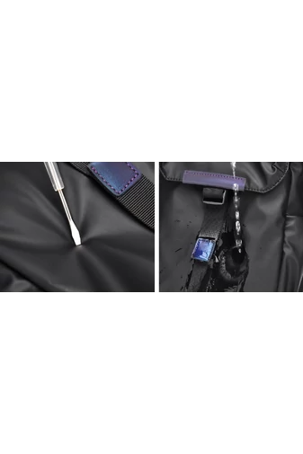 Tmavosivá crossbody taška Bonluo pre mužov vyrobená z nepremokavého materiálu Veľkosť 30*18*10cm