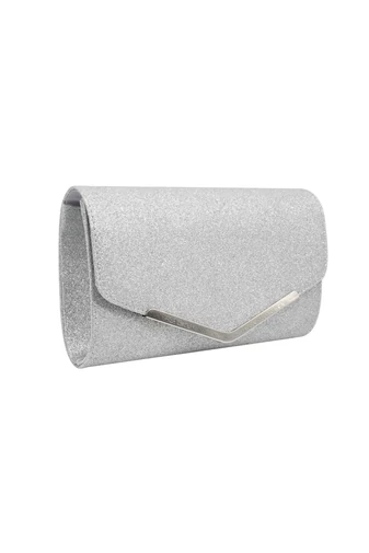 Bonluo strieborná elegantná dámska kabelka s trblietkami (24x14x5cm)
