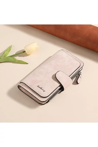 Bledoružová Elegantná dámska multifunkčná peňaženka Bonluo z imitácie kože Veľkosť 19*11*2,5cm