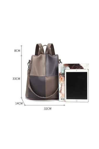 Khaki štýlový batoh Bonluo z imitácie kože Veľkosť (33*32*14cm)