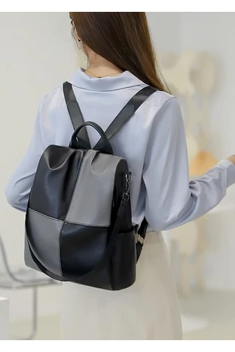 Khaki štýlový batoh Bonluo z imitácie kože Veľkosť (33*32*14cm)