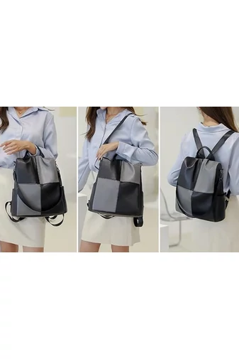 Khaki štýlový batoh Bonluo z imitácie kože Veľkosť (33*32*14cm)
