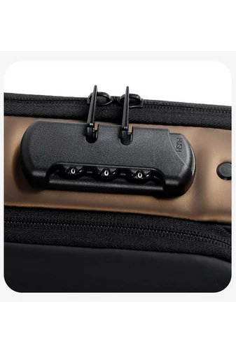 Bonluo čierna crossbody kabelka z imitácie kože s bezpečnostným zámkom (33*19*9cm)