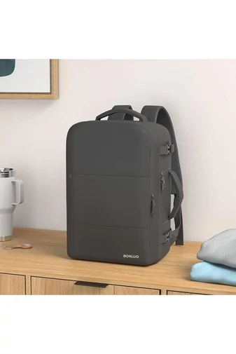  Multifunkčný Batoh Čierny Bonluo s veľkosťou pre 15,6-palcový laptop Wizzair 40*30*20cm