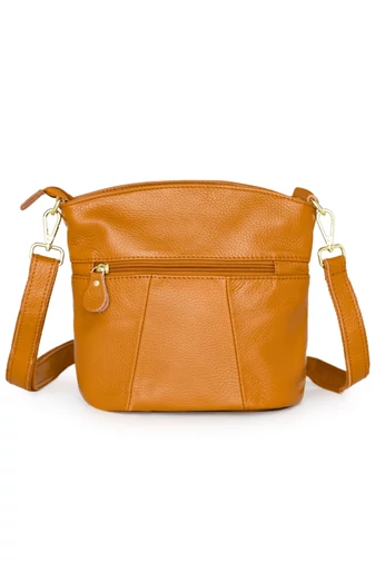 Koňaková hnedá crossbody kabelka Bonluo z prírodnej kože Veľkosť (21*19,5*9,5cm)