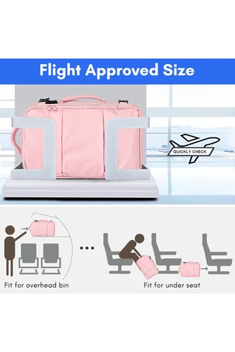  Multifunkčný Batoh Ružový Bonluo s veľkosťou pre 15,6-palcový laptop Wizzair 40*30*20cm