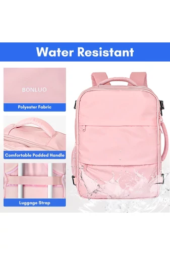  Multifunkčný Batoh Ružový Bonluo s veľkosťou pre 15,6-palcový laptop Wizzair 40*30*20cm