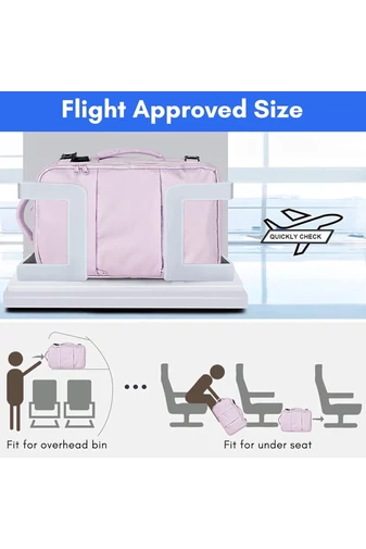  Multifunkčný Batoh Fialový Bonluo s veľkosťou pre 15,6-palcový laptop Wizzair 40*30*20cm