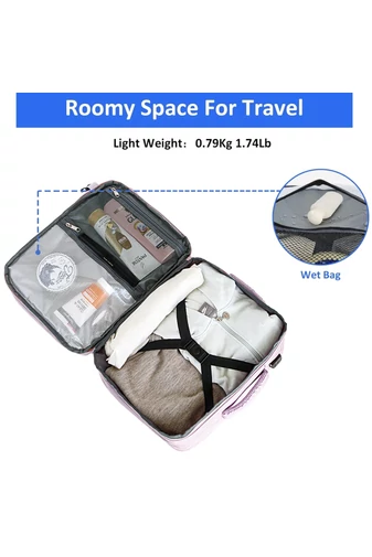  Multifunkčný Batoh Fialový Bonluo s veľkosťou pre 15,6-palcový laptop Wizzair 40*30*20cm
