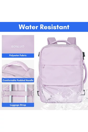  Multifunkčný Batoh Fialový Bonluo s veľkosťou pre 15,6-palcový laptop Wizzair 40*30*20cm