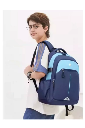 Prémiový Ruksak Ergonomický, ZUONU z Odolnej a Ľahkej Nepremokavej Oxford Tkaniny, Modrý 45×32×18cm