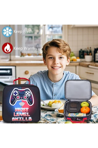 Školský Set Pre Chlapcov, Batoh s Herným Motívom, Čierny (3 kusy)