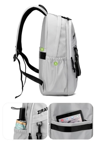 Multifunkčný Unisex Ruksak s Priestorom na 14&quot; Notebook, Čierny, 47×30×18cm