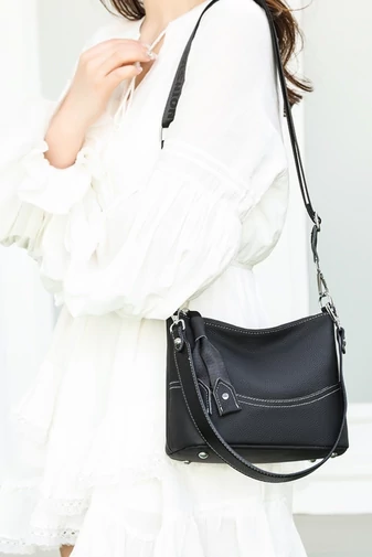Crossbody Taška z Pravej Kože, Elegantná, Praktická, Nepremokavá, Hnedá 23×19×13cm