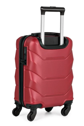 Príručný Palubný Kufor Wizz-Air  Bonluo Vínovo Červený ABS Veľkosť 40*30*20cm