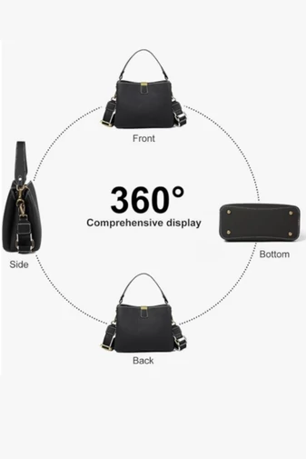 Kabelka na rameno/Crossbody Kabelka 2v1 z Pravej Kože, Kompaktná, Elegantná, Bonluo, Khaki 18×25×11cm