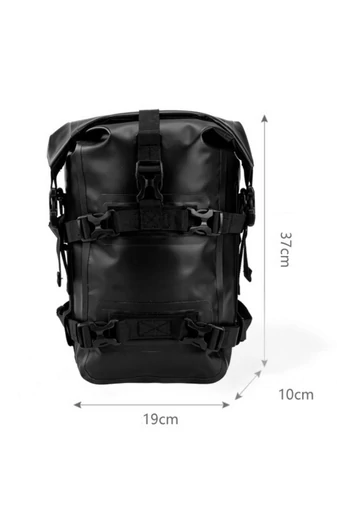 Prémiová Motocyklová Taška Bumper Shark Rider z PVC materiálu, Čierna 37×19×10cm